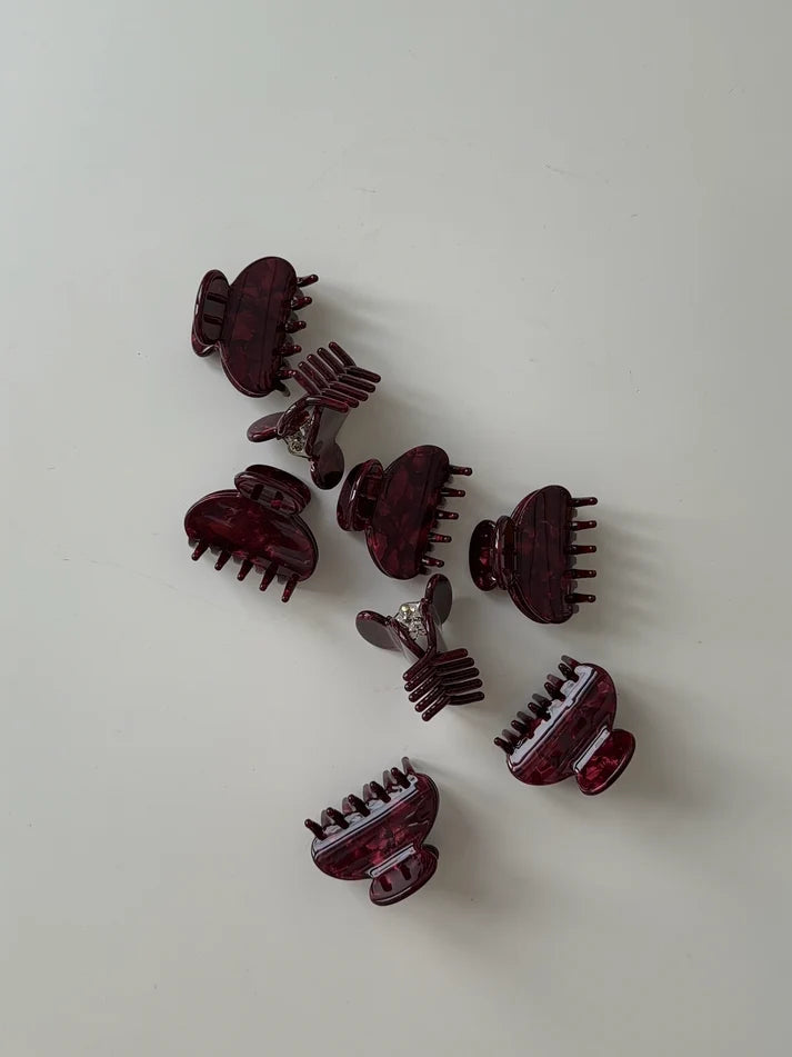 "JTLEMI" CLIP in burgundy