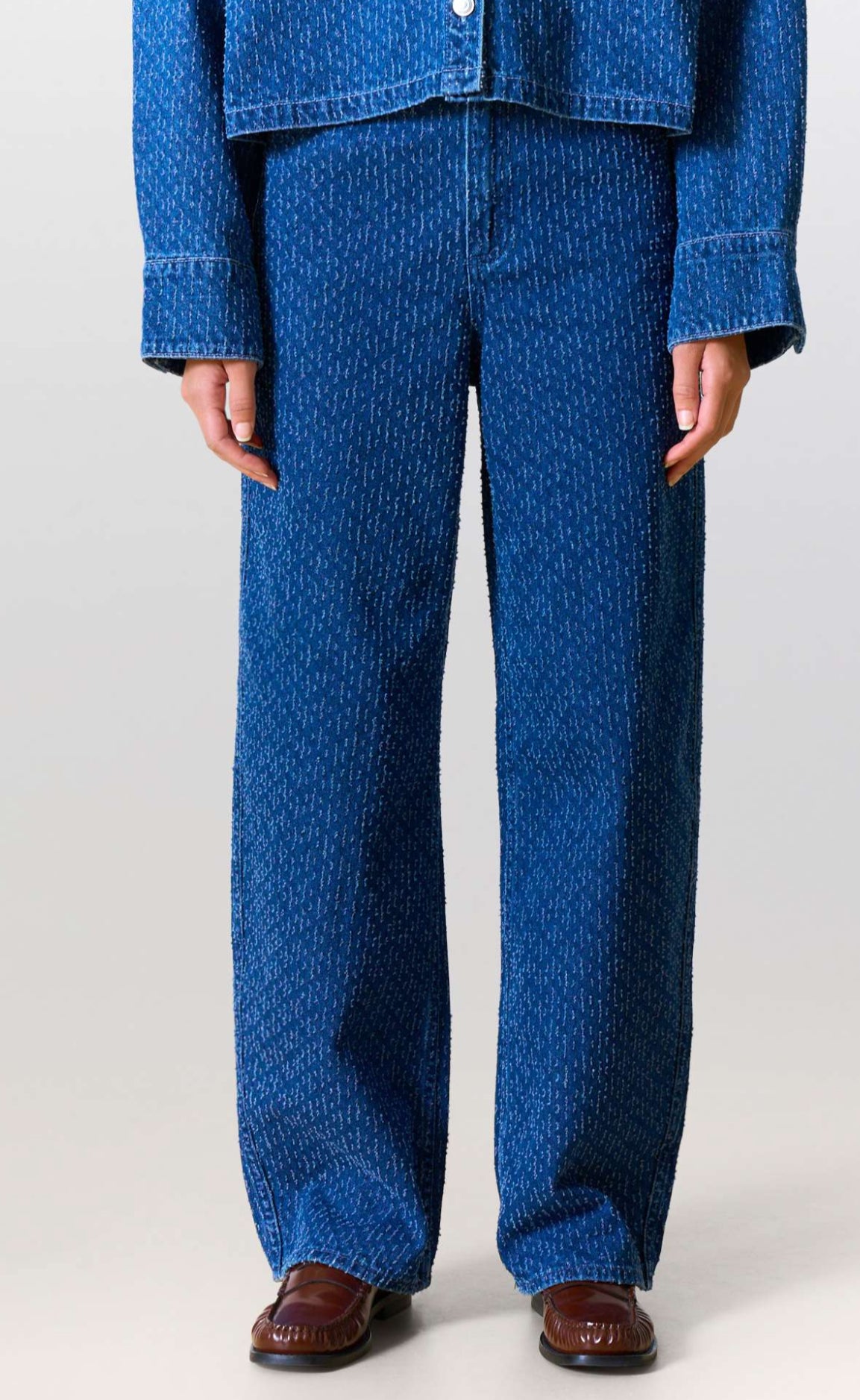 Edited "Theodora" Denim Trousers