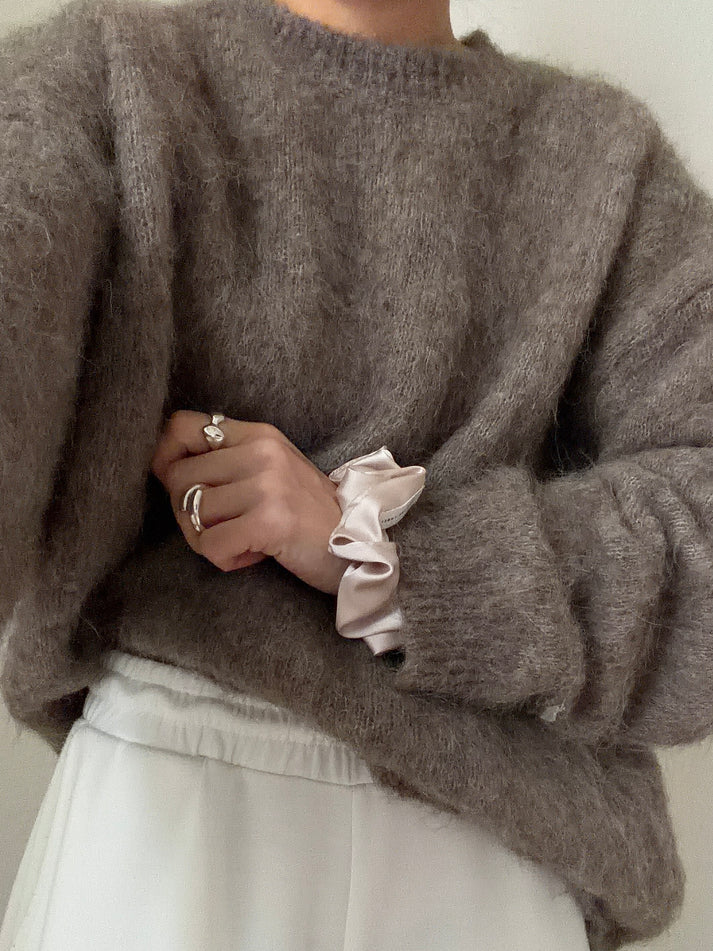 Jona the Label- EVERYDAY SCRUNCHIE beige silk