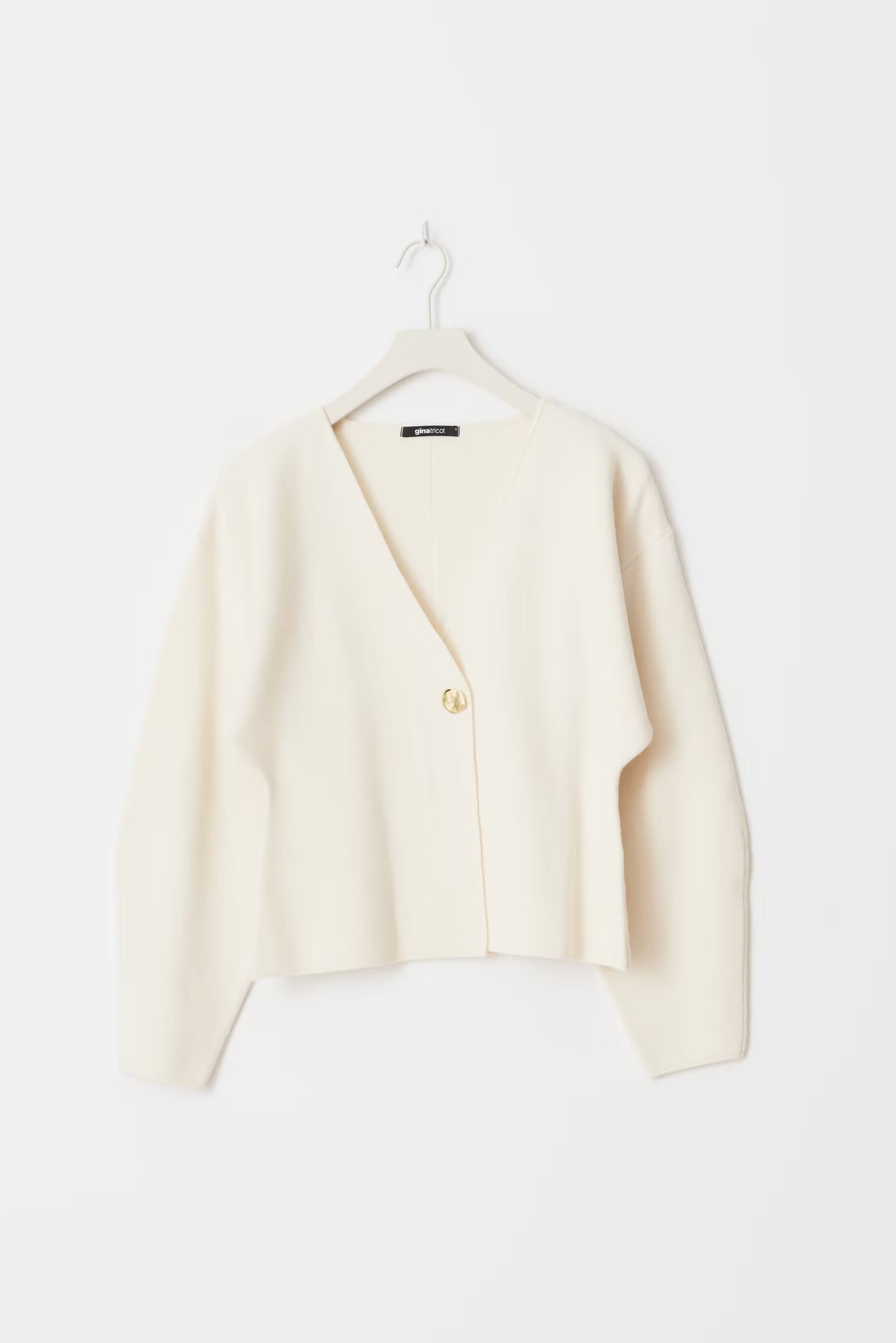 Gina Tricot Shaped knitted cardigan gardenia