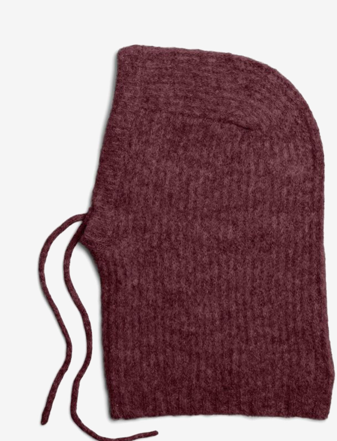 Pieces "Nambi" Balaclava burgundrot