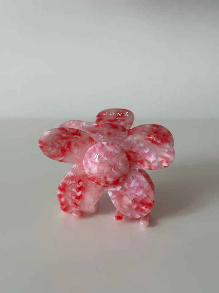 Jona the Label- FLOWER CLIP  swirly pink