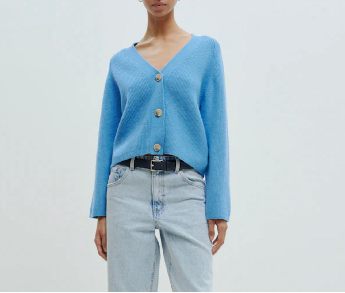 Edited Strickjacke 'Logan' - (GRS) blau