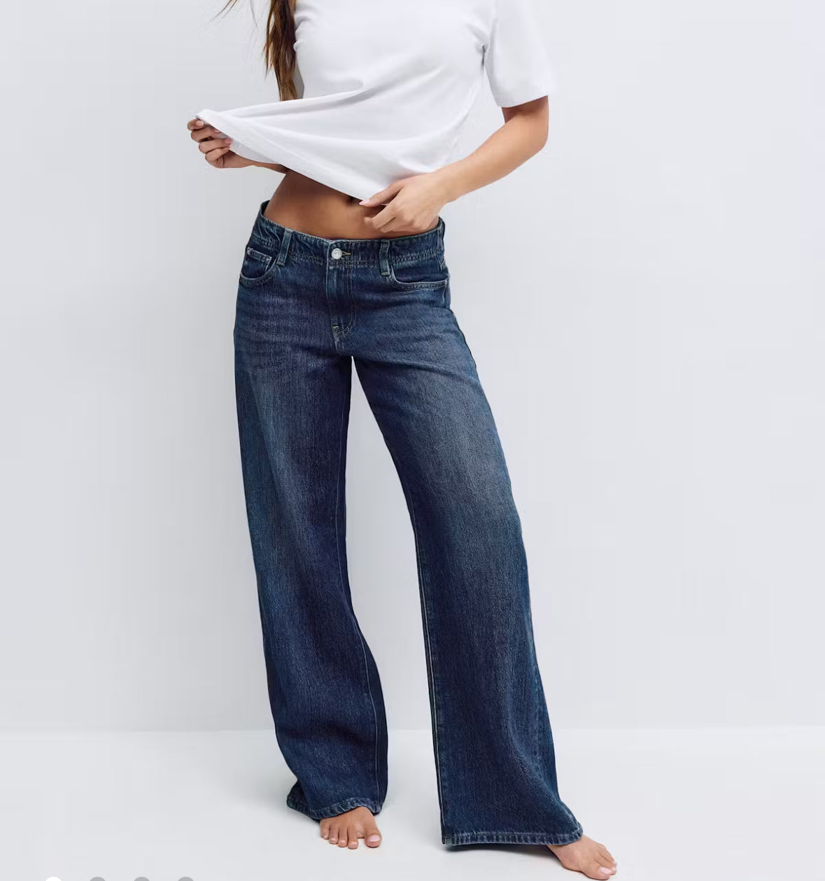 Gina Tricot low wide jeans