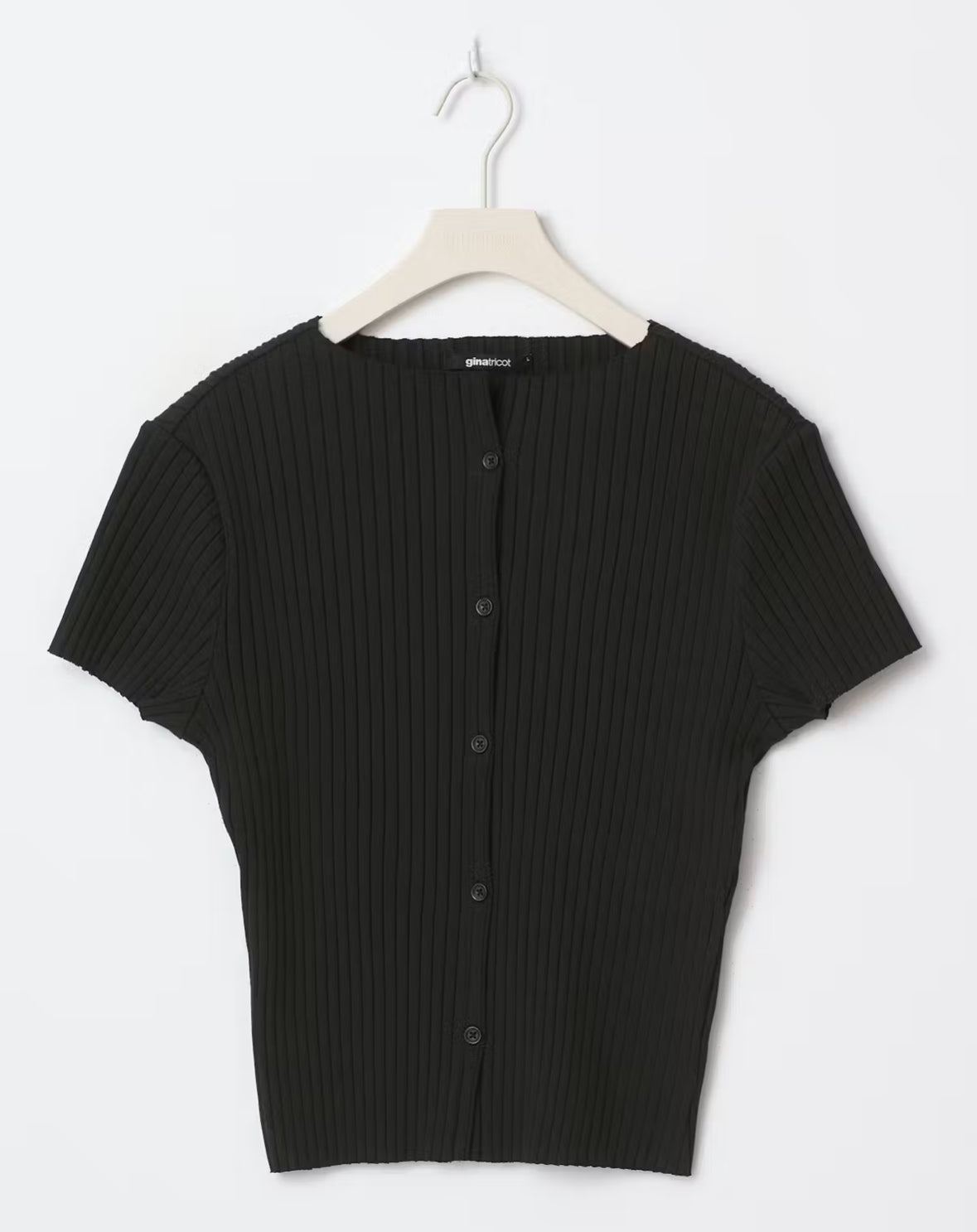 Gina Tricot rib button top