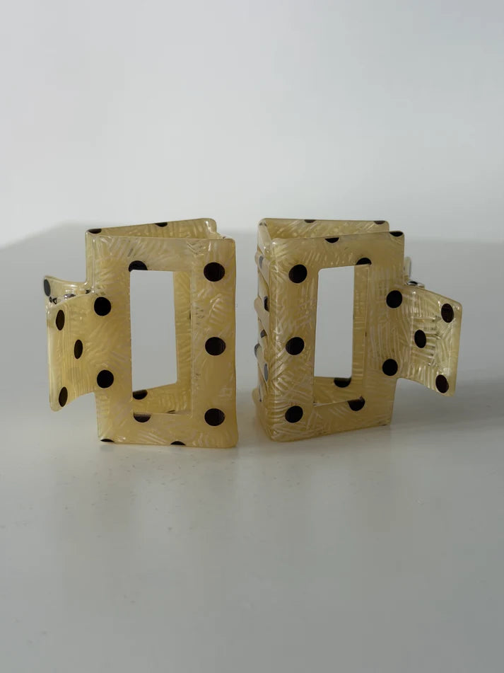 "JTLJOSEFIN" CLIP in yellow polka dots