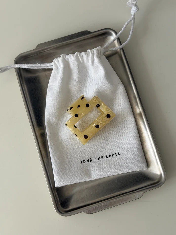 "JTLJOSEFIN" CLIP in yellow polka dots