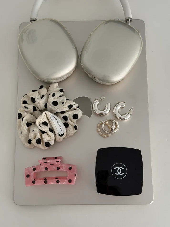 "JTLMAJA" CLIP in rose polka dots