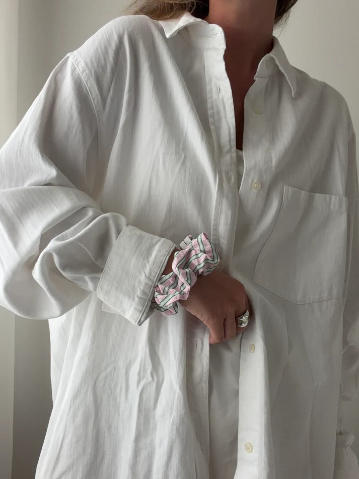 "JTLEVERYDAY" SCRUNCHIES in peony drift