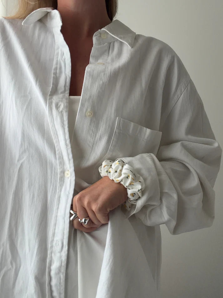 "JTLEVERYDAY" SCRUNCHIES in yellow porcelaine