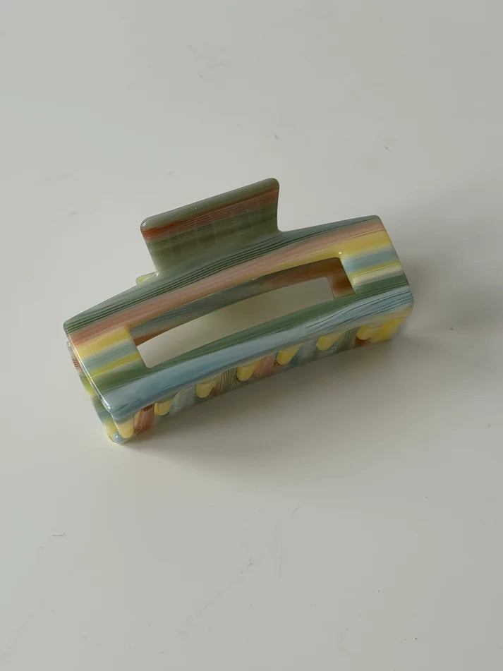 "JTLMAJA" CLIP in muted rainbow