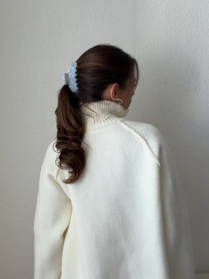 "JTLMATILDA" CLIP in fleur bleu
