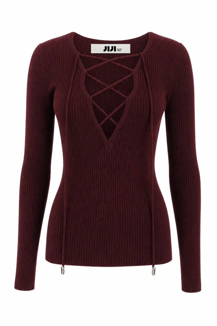 "JJPErnest" Pullover  I BORDEAUX