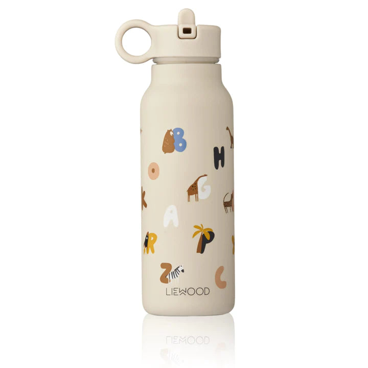 Liewood Trinkflasche für Kinder “Falk Alphabet / Sandy” 350 ml