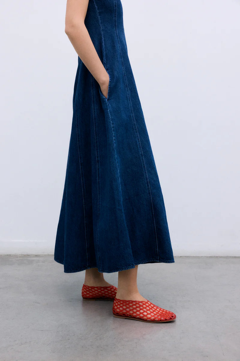 The New Society TNS Denim Damenkleid Indigo Denim