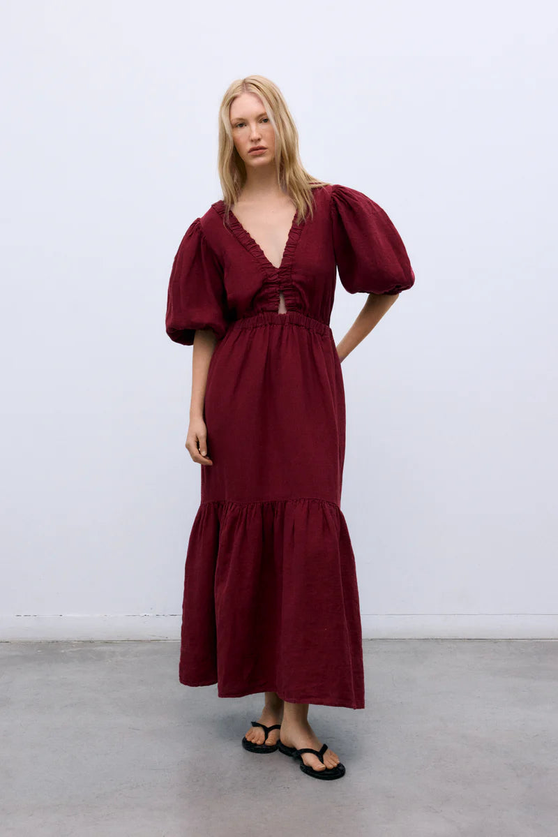 TheNewSocietyAloe Woman Dress  Wine