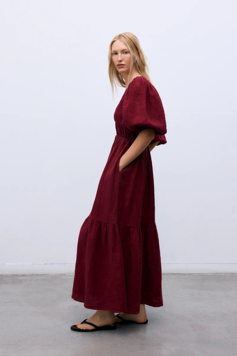 TheNewSocietyAloe Woman Dress  Wine