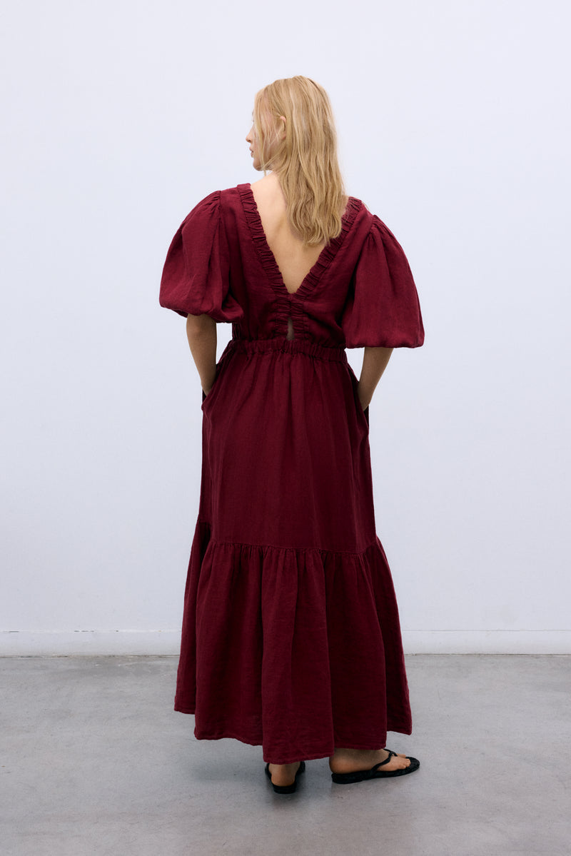 TheNewSocietyAloe Woman Dress  Wine