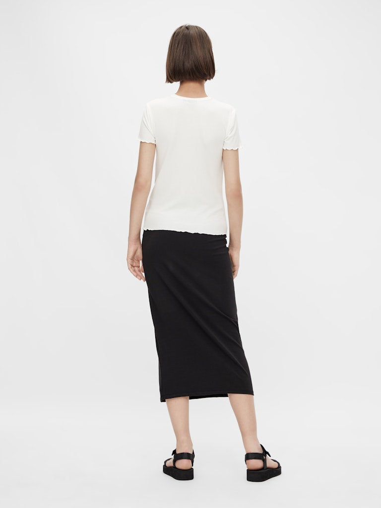 "PCNICCA" SS O-NECK TOP JRS NOOS weiss