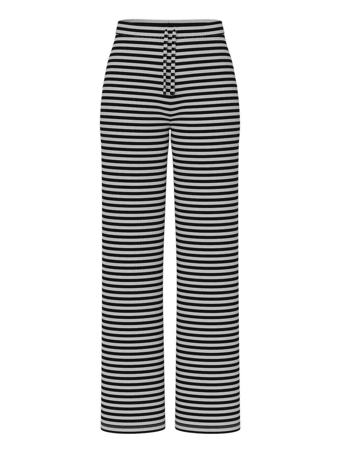 PCLAYA Wide Pant schwarz-weiss gestreift