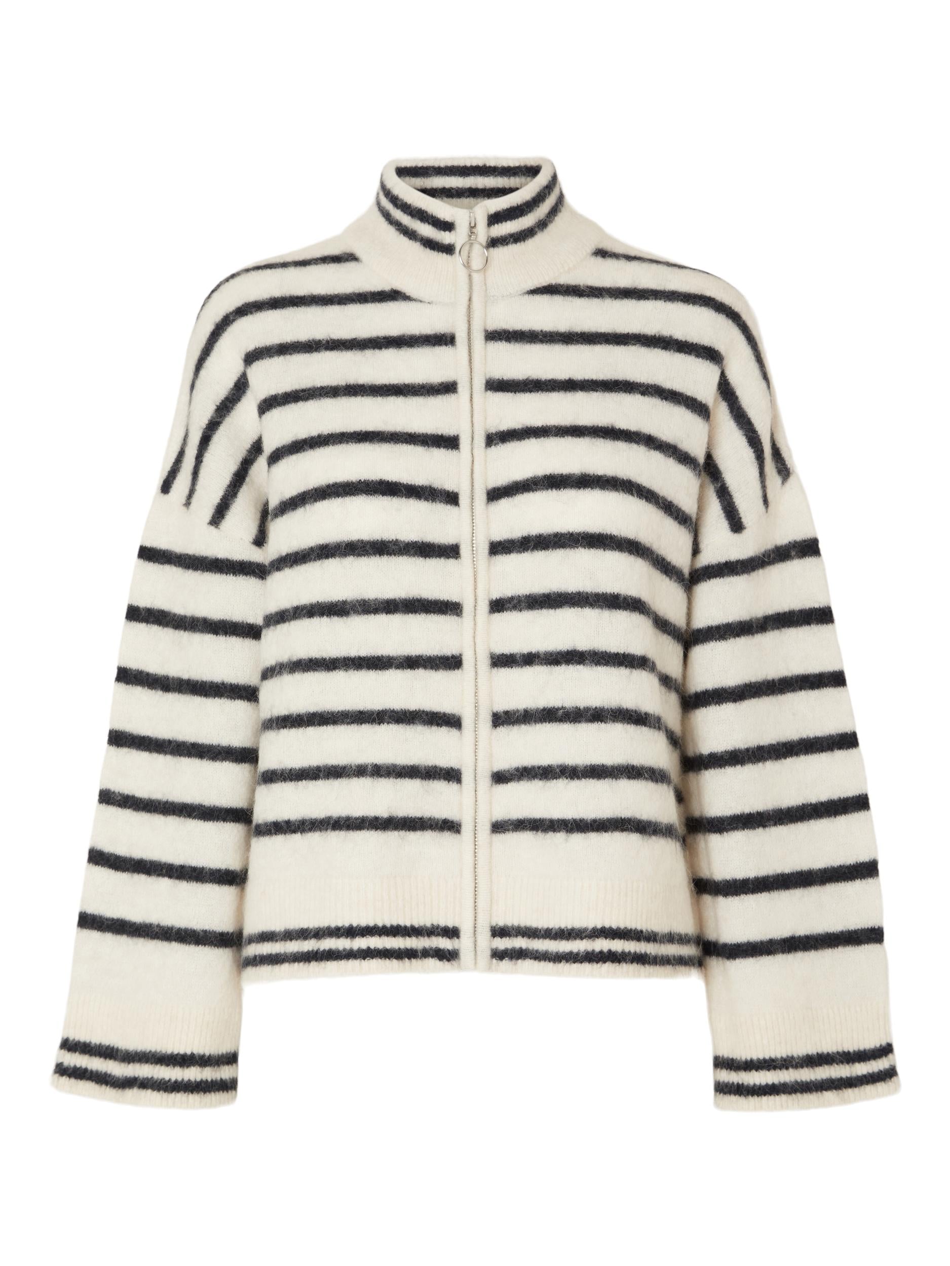 Selected Femme "Sia" Knit Cardigan birch/navy