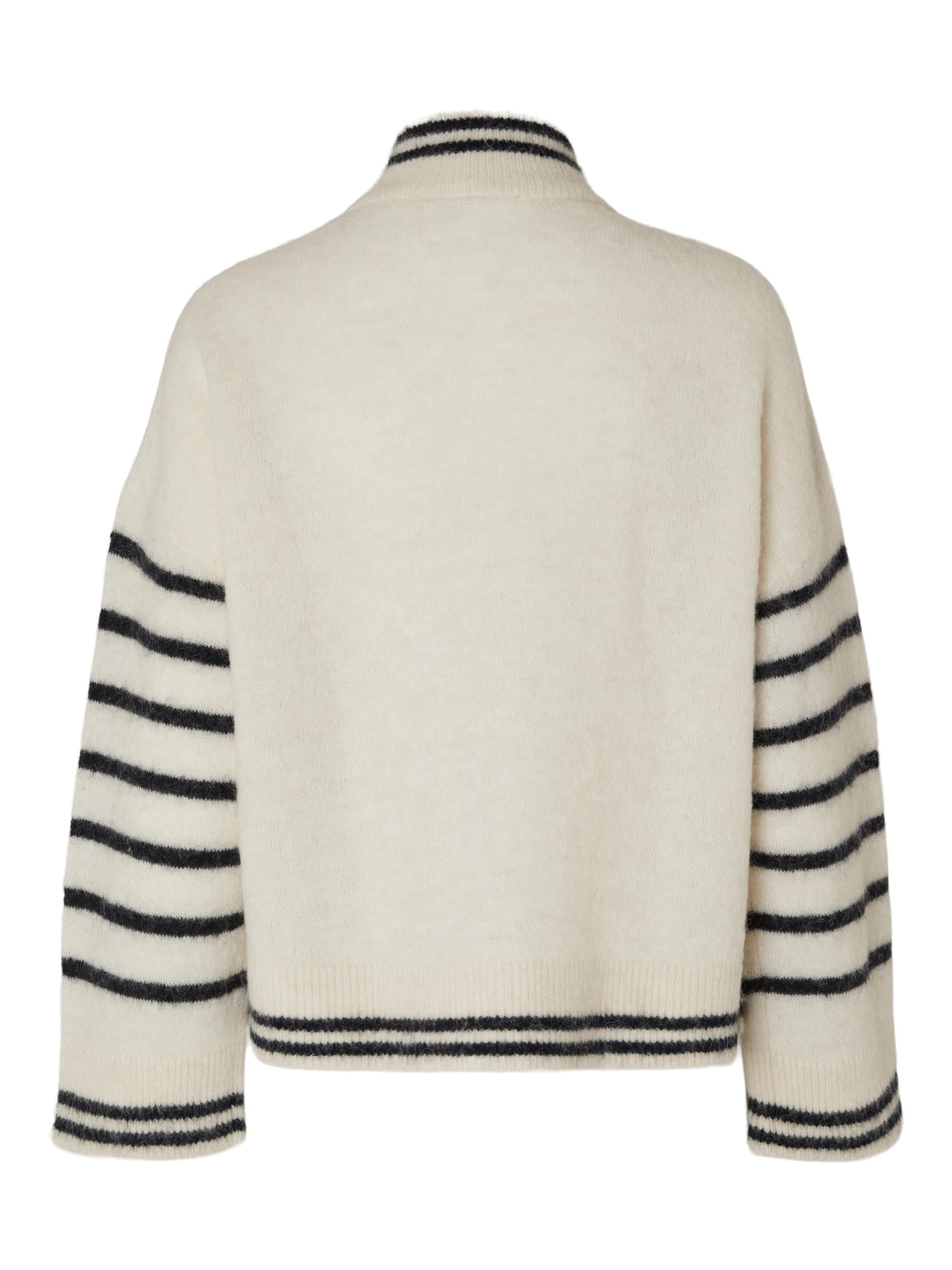 Selected Femme "Sia" Knit Cardigan birch/navy