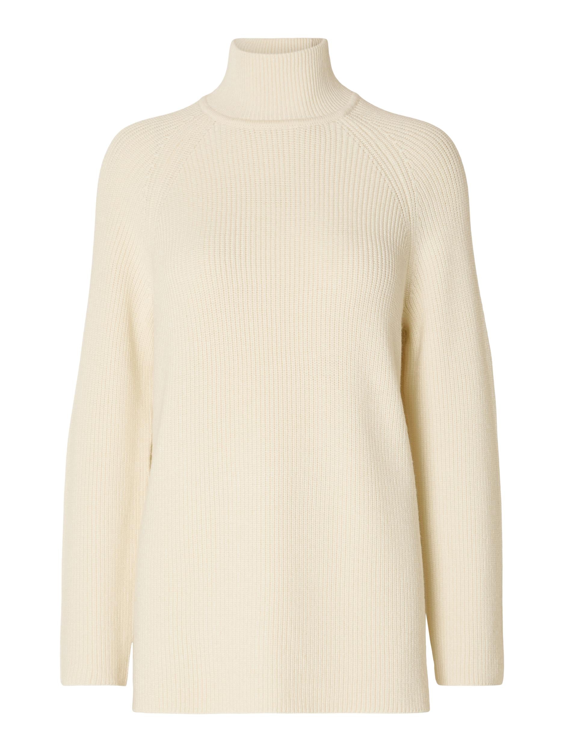Selected Femme " Kamma" Long Knit Pullover creme