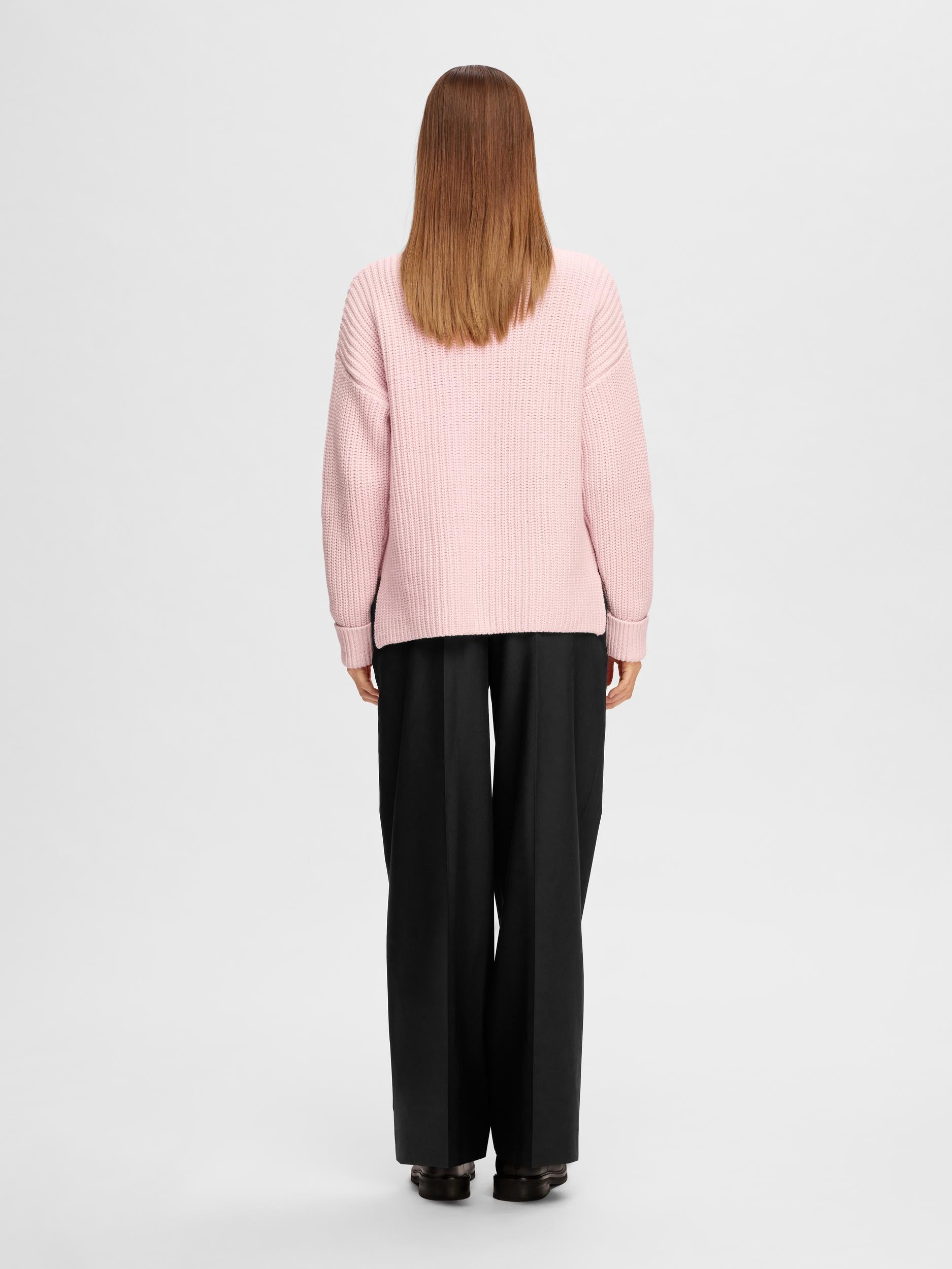 Selected Femme "Selma" Knit Pullover rosa