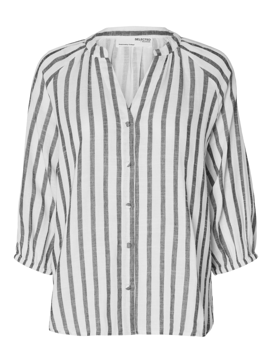 Selected Femme "Alberta" 3/4 Stripe Shirt