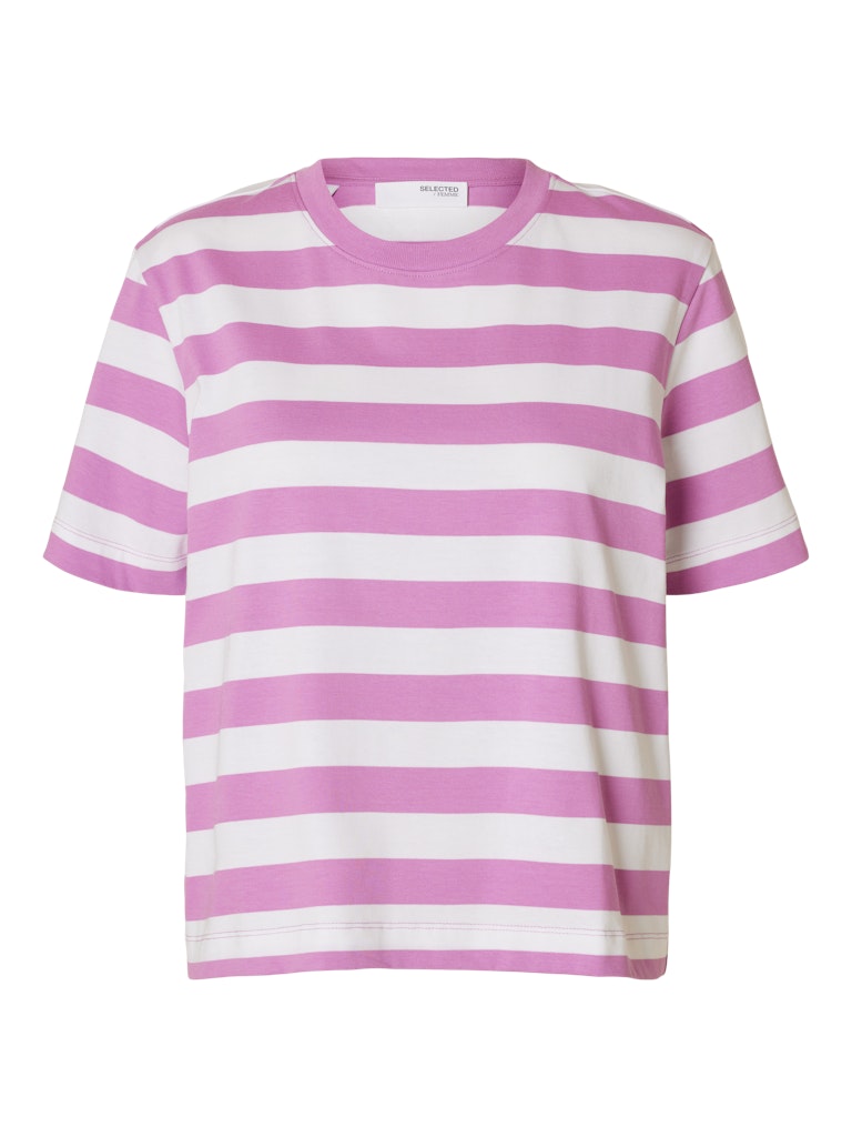 Selected Femme "Essential" Striped Boxy Tee first bloom