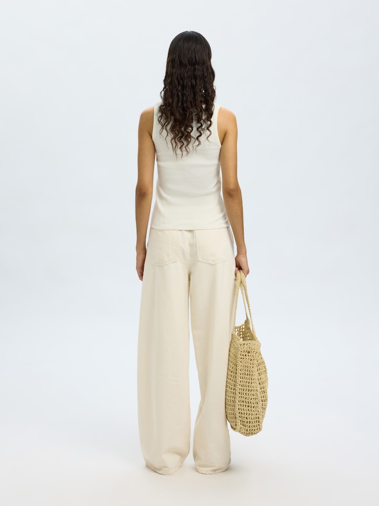 Selected Femme "Anna" U-Neck Tank Top snow white