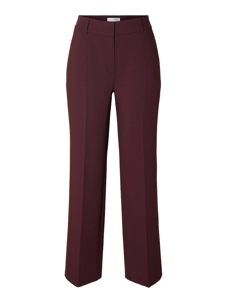 Selected Femme "Rita" Wide Pant bordeaux
