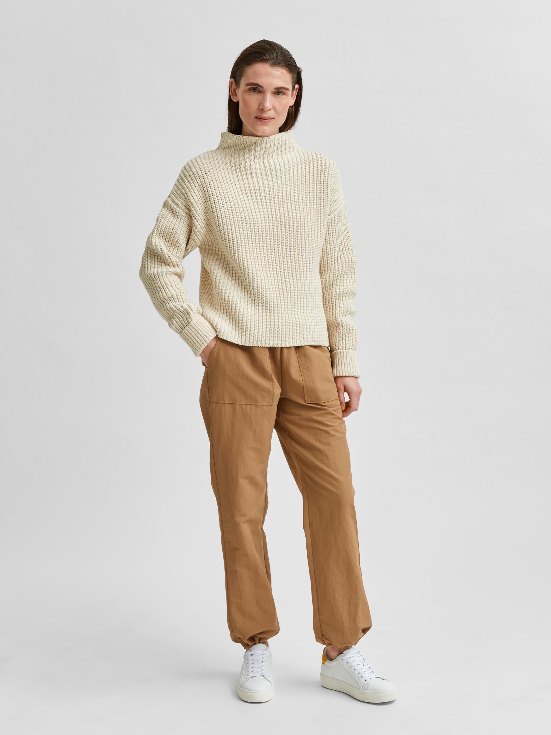 Selected Femme "Selma" Knit Pullover birch