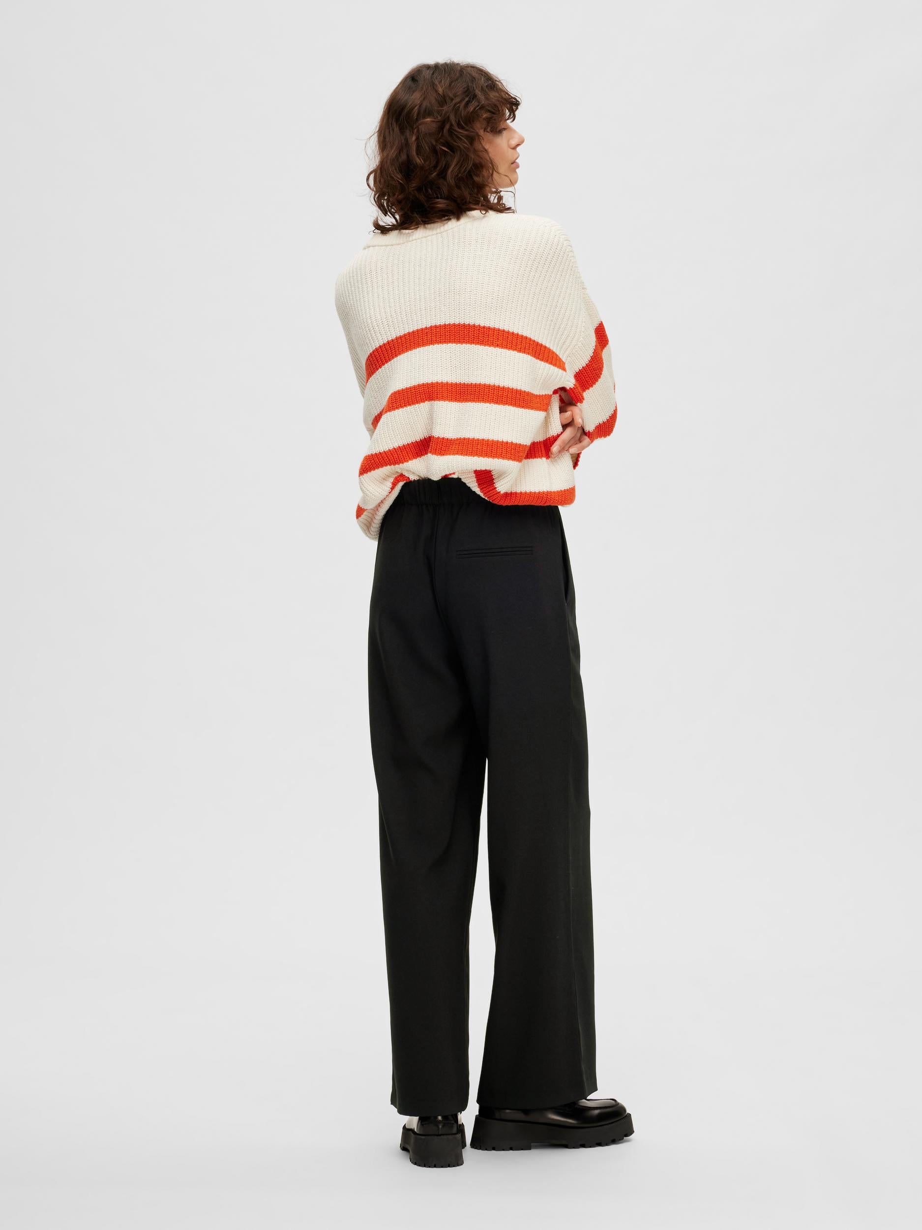 Selected Femme "Tinni-Relaxed" Wide Pants schwarz