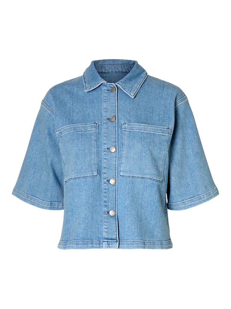 Selected Femme "Anya" "2/4 Short Denim Shirt