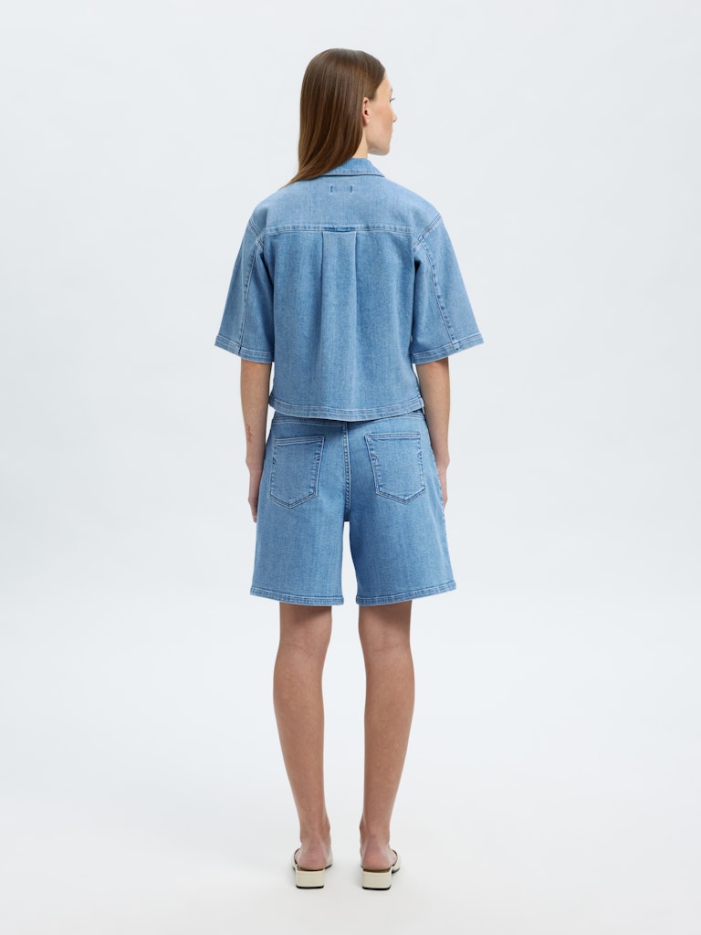 Selected Femme "Anya" "2/4 Short Denim Shirt