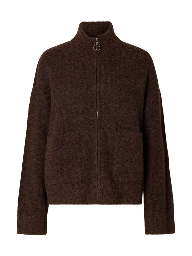 "SLWSIA" RAS LS KNIT ZIPPER CARDIGAN NOOS