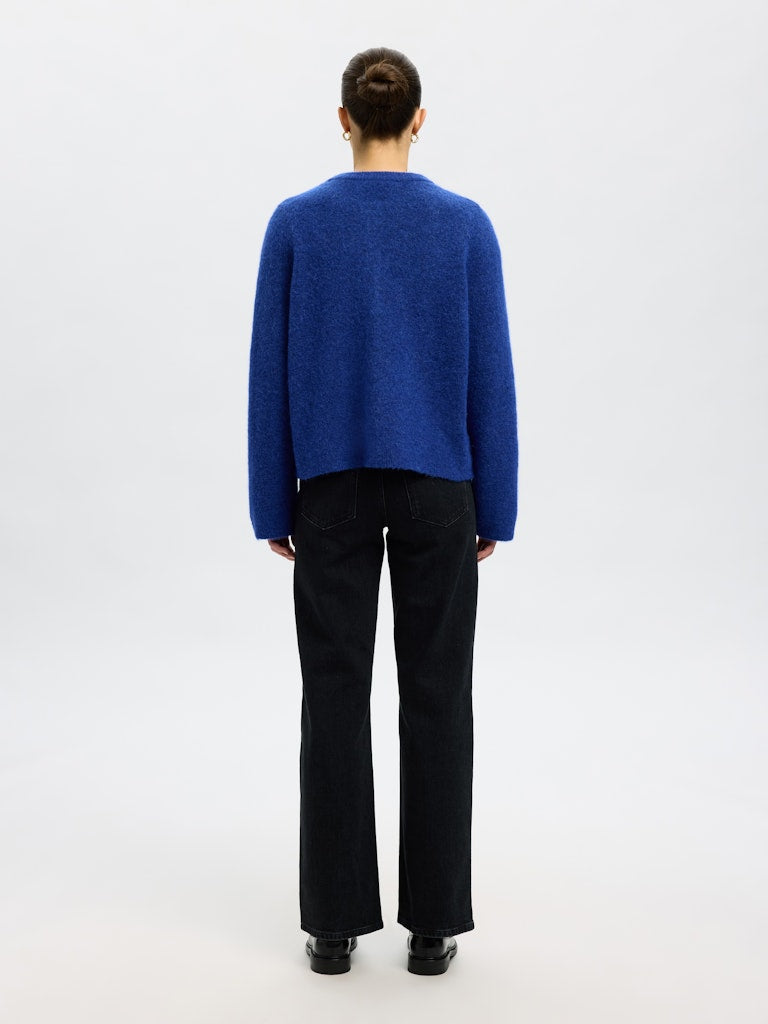 Selected Femme "Lulu" Knit Cardigan blau