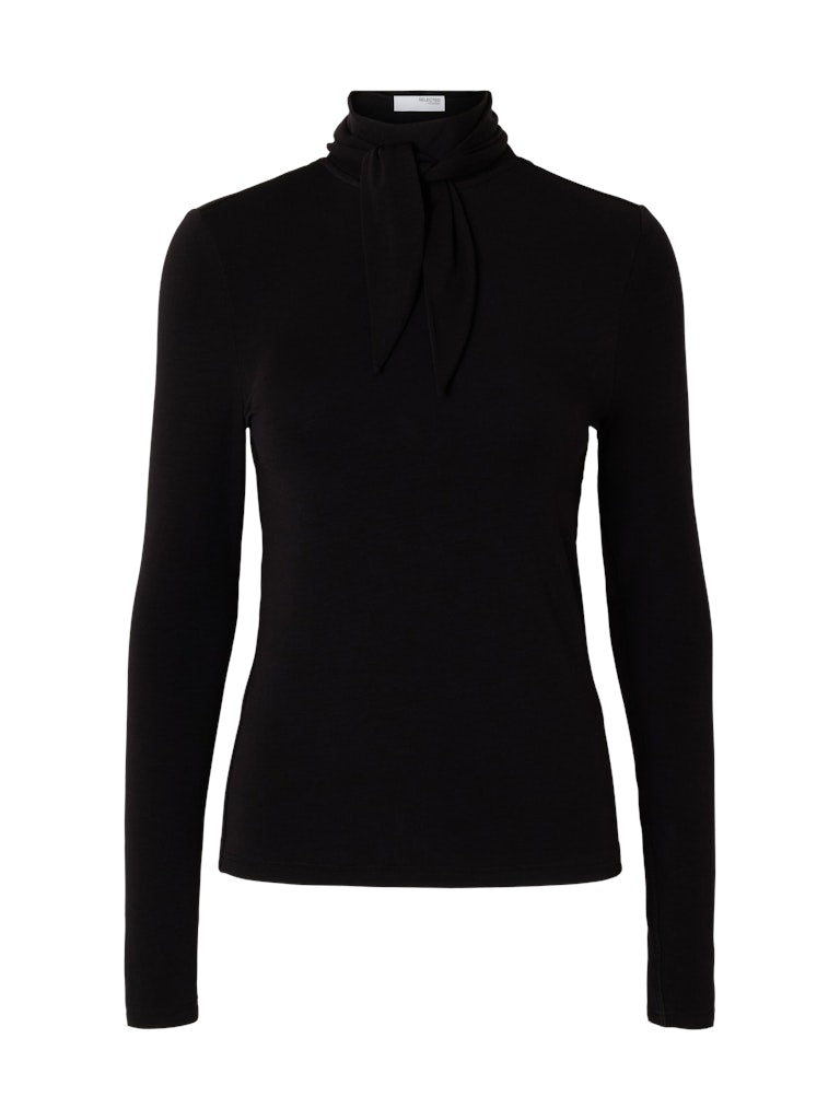 Selected Femme "Lina" Lano High Neck Top schwarz