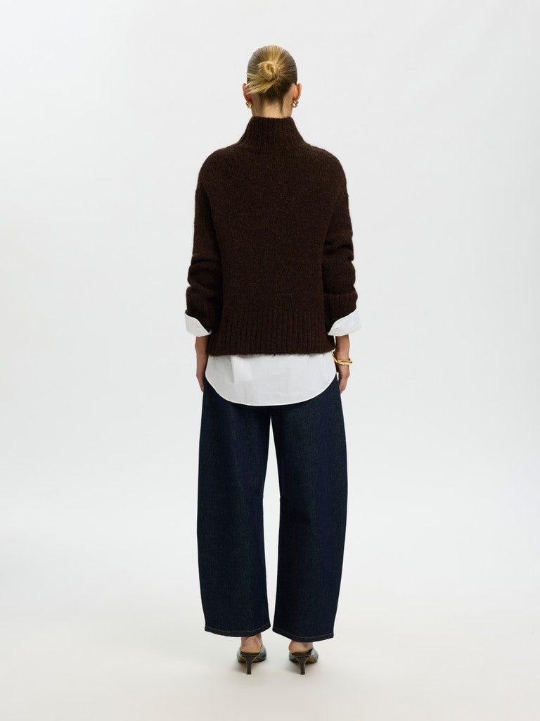 "SLWGABRIELLA" LS KNIT HIGH NECK NOOS