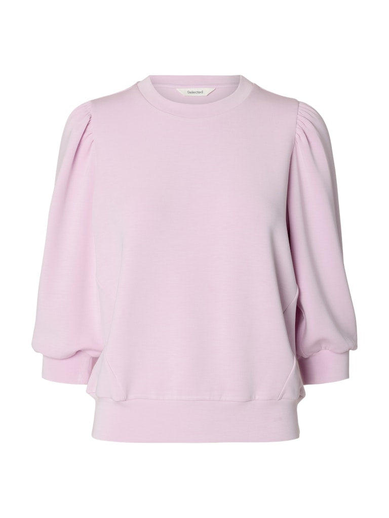 Selected Femme "Tenny" 3/4 Sweat Top rosa