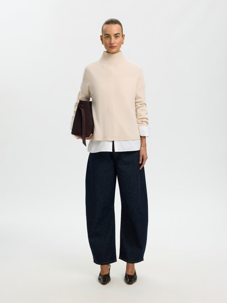 "SLWCILLE" CASHMERE BLEND HIGH NECK NOOS