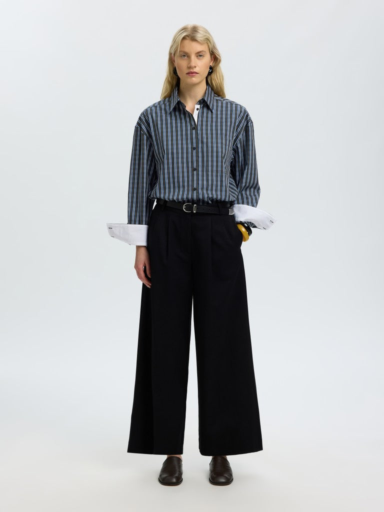 "SLWEDEN" OVERSIZED LS POCKET SHIRT
