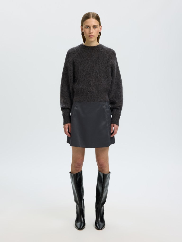 "SLWMIRA" LS KNIT SHORT O-NECK NOOS