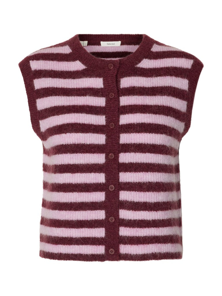 "SLWLULU" SL BUTTON O-NECK VEST NOOS