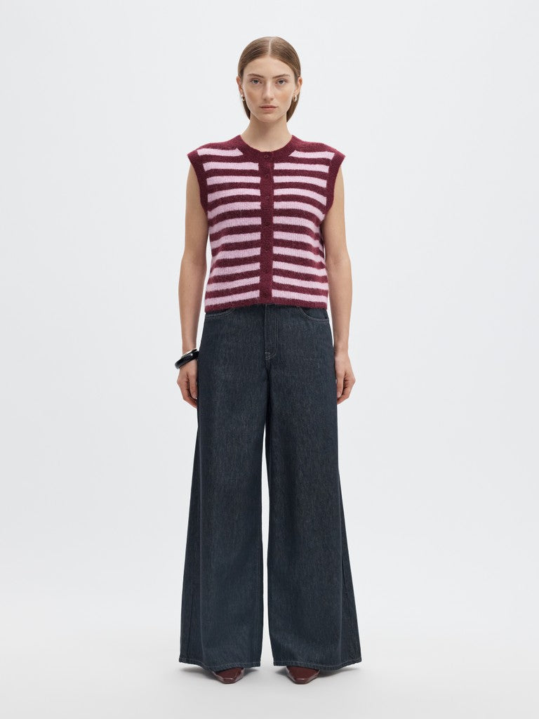 "SLWLULU" SL BUTTON O-NECK VEST NOOS