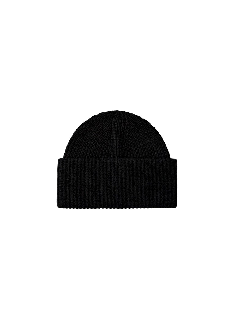 Selected Femme "Mary" Knit Wool Beanie schwarz