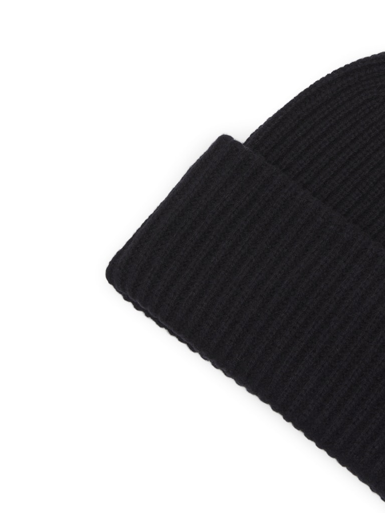 Selected Femme "Mary" Knit Wool Beanie schwarz