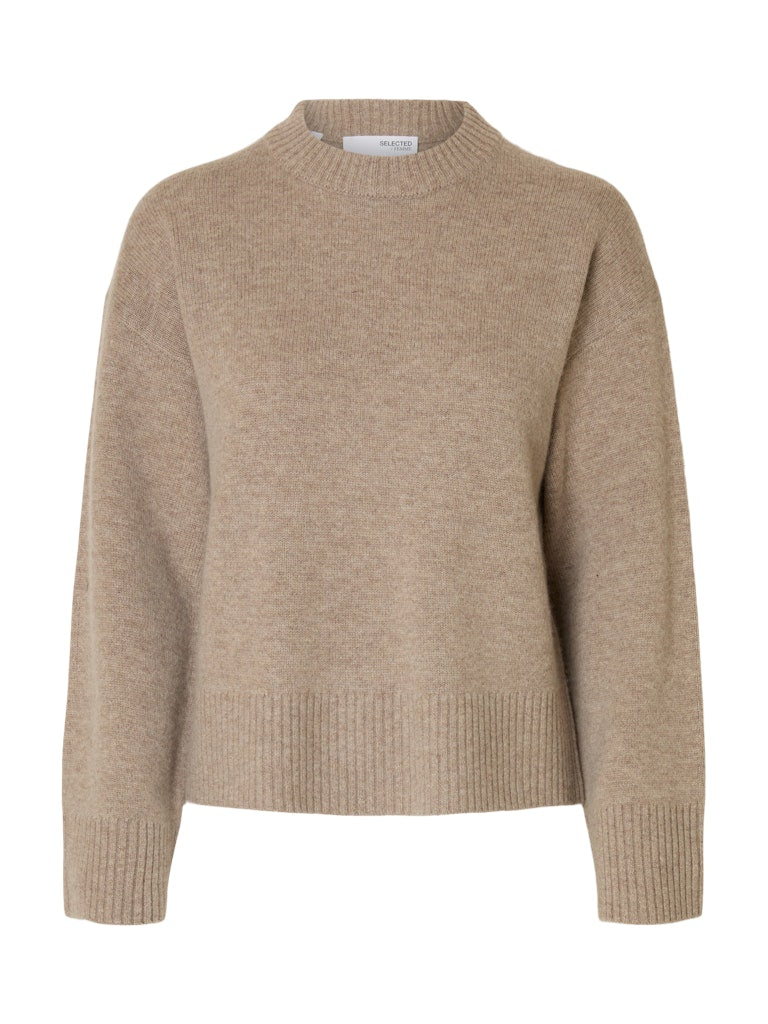 Selected Femme "Cille" Cashmere Blend Knit O- Neck