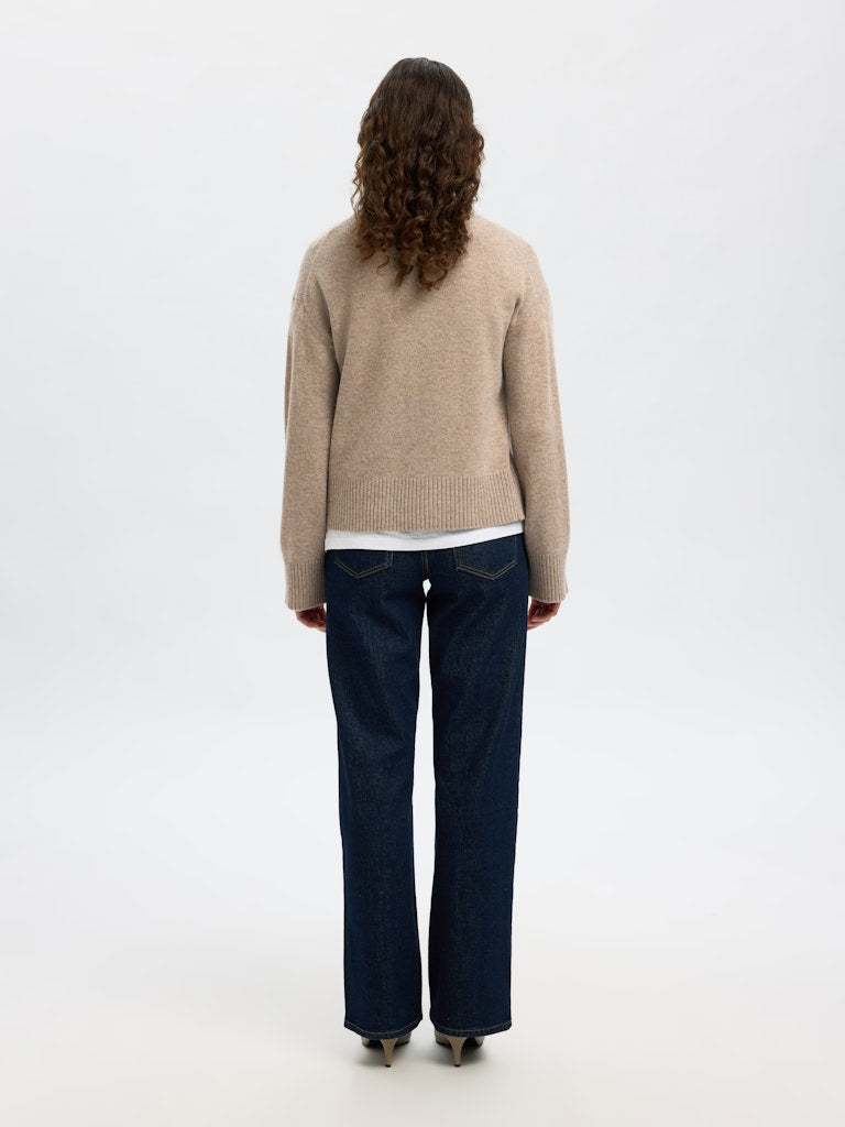 Selected Femme "Cille" Cashmere Blend Knit O- Neck
